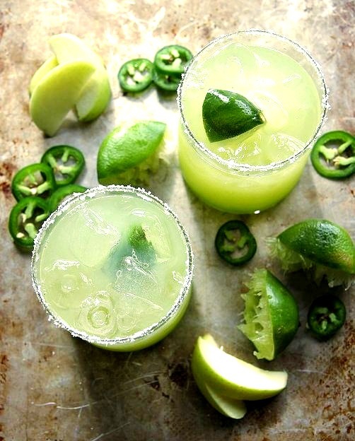 Sour Green Apple Margaritas