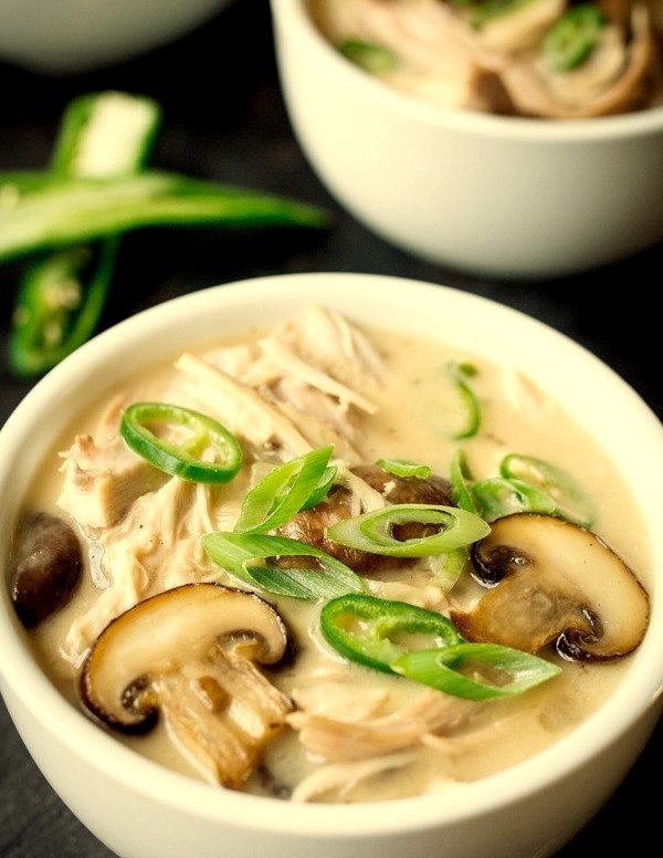 Creamy Mushroom, Chicken and Green Chili Soupwith recipe (link)